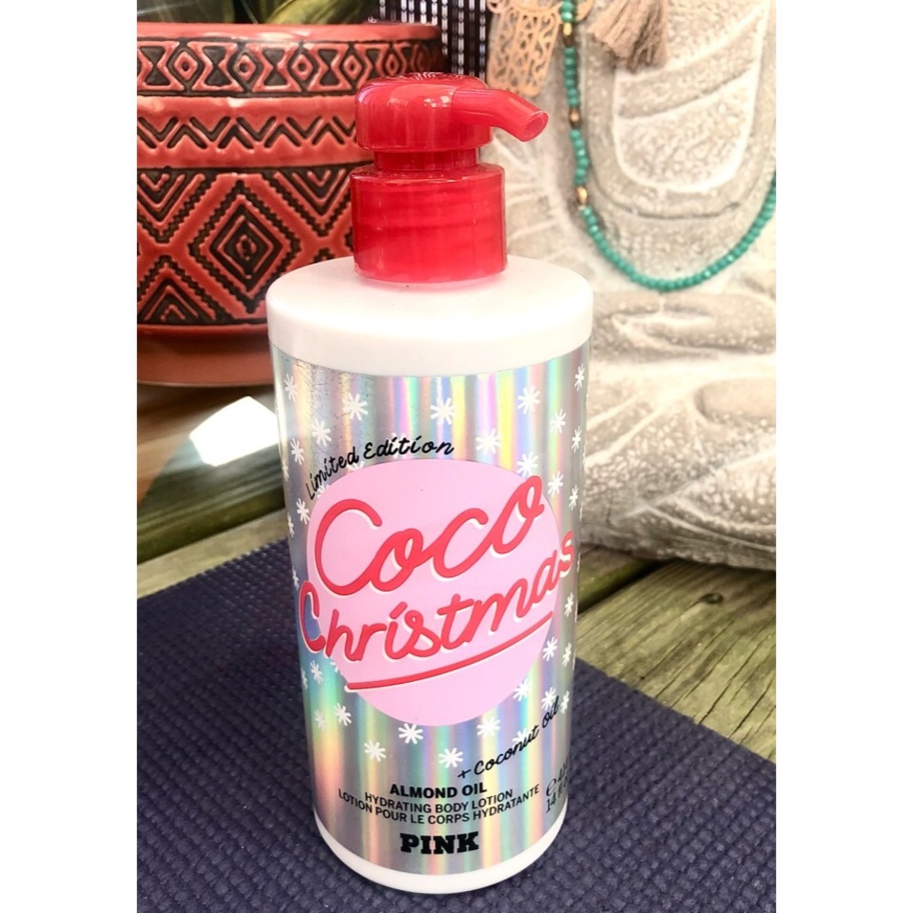 Victorias Secret Pink Limited Edition Coco Christmas Almond Oil Body Lotion